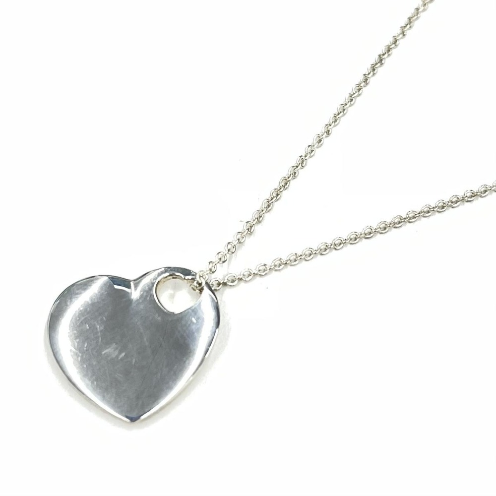 Tiffany Sv Necklace Heart Silver